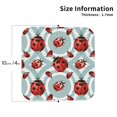 thumbnail image 2 of Naloa Insects Coasters for Set of 4 - PU Leather Coasters, Coasters for Table Cup Tea Coffee Beer, Decorative for Kitchen Homedecor (Round), 2 of 6