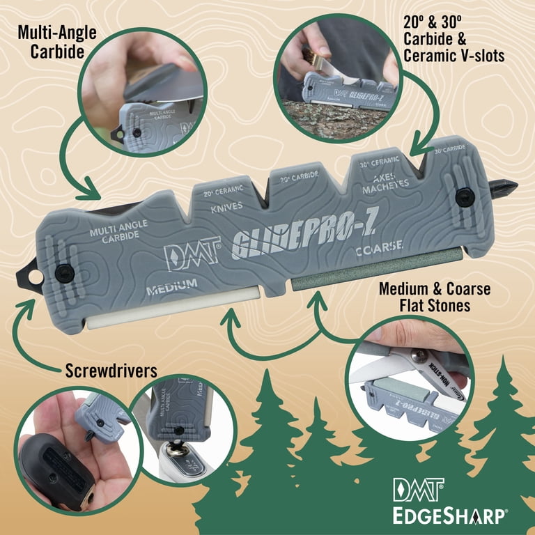 DMT GLIDE-Pro Z Multi-Angle Knife Sharpener With Tungsten Steel