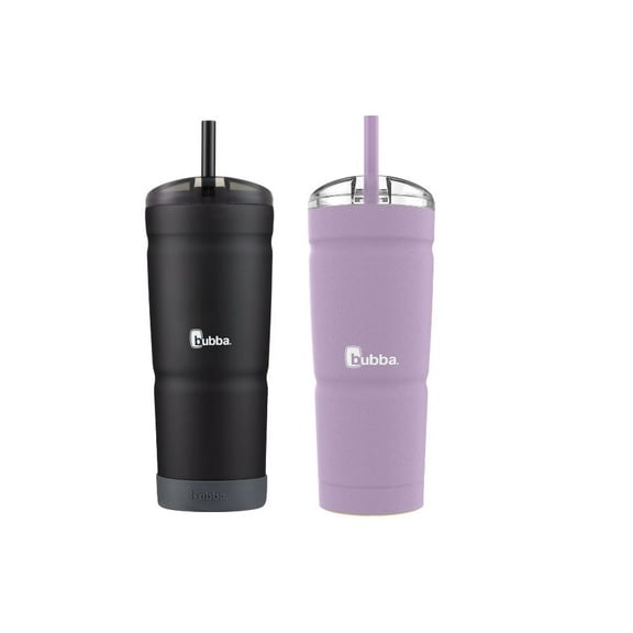 Bubba Envy SS 24oz with Straw 2 Pack Black and Purple