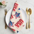 thumbnail image 2 of 250th Anniversary Cloth Napkins, 4th of July America Freedom Veteran Day Washable and Reusable Dinner Napkins Set of 6, Table Napkin for Kitchen Party Birthday Wedding Hotel Housewarming 20"x20", 2 of 9