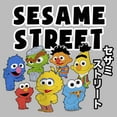 thumbnail image 2 of Girl's Sesame Street Kawaii Characters Group Graphic T-Shirt, 2 of 4
