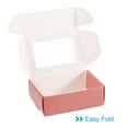 thumbnail image 4 of Uxcell 3.5"x2.5"x1" Paper Soap Box with Window Homemade Soap Boxes Rectangle Presents Packaging Boxes, Pink 30 Pack, 4 of 6