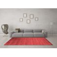 thumbnail image 3 of Ahgly Company Indoor Square Abstract Red Contemporary Area Rugs, 7' Square, 3 of 4