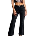 thumbnail image 2 of Haivin Women's Wide Leg Cotton Jeans, Casual and Versatile, Comfortable and Lightweight for Everyday Wear and Spring Season, 2 of 5