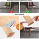 thumbnail image 4 of Fundas de silicona para patas de muebles, protectores de suelo transparentes con fieltro resistente, almohadillas antirayaduras, eliminación de ruido para tapas de patas de sillas, almohadillas, 4 of 5