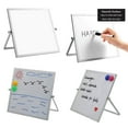 thumbnail image 4 of Erase White board Desktop Mini Easel Reversible For White board handheld Desktop Office Home 25x35cm, 4 of 8