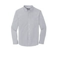 thumbnail image 3 of Port Authority W644 Broadcloth Gingham Easy Care Shirt, Gusty Grey/ White, M, 3 of 4