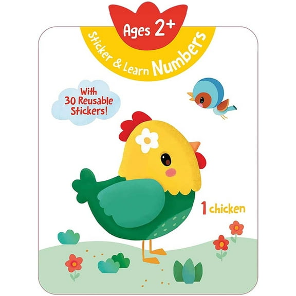 Yoyo Sticker & Learn Sticker & Learn Numbers (Ages 2 ): With 30 Reusable Stickers, (Hardcover)