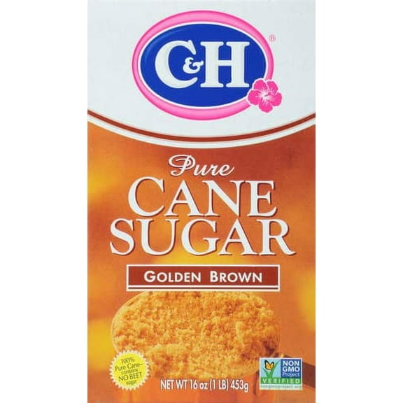 Pure Cane Golden Brown Sugar 16oz Box (Pack of 4)