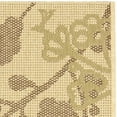 thumbnail image 2 of SAFAVIEH Courtyard Christian Floral Indoor/Outdoor Area Rug, 4' x 5'7", Natural/Olive, 2 of 4