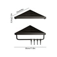 thumbnail image 3 of Triangular Shower Shelf Set Rust-Proof Wall-Mounted Adhesive Storage Rack, 3 of 6