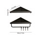 thumbnail image 3 of Shower Shelf Set Black White And Gunmetal Triangular Shelves Rust-proof Wall-mounted Adhesive Shower Storage, 3 of 6