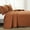 Rust, variant on Ava Diamond Oversized Cotton Quilt Rust 3Pc Set King