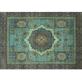 thumbnail image 1 of Ahgly Company Indoor Rectangle Oriental Light Blue Modern Area Rugs, 8' x 12', 1 of 4