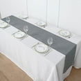 thumbnail image 2 of Efavormart 14"x108" Charcoal Gray Boho Chic Rustic Table Runner Linen Jute Burlap Decor, 2 of 11