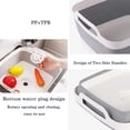 thumbnail image 7 of GOGHOST Foldable Sink with Drain Plug, Multifunctional Foldable Sink, Dishwashing Pot, Camping Kitchen Sink, Plastic Bathtub, Vegetable Washing, Beverage Bathtub，2 Piece, 7 of 7