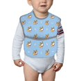 thumbnail image 6 of Hirioo Cute Cartoon Corgi for Baby Waterproof Pocket Bib Adjustable Closed for Babies Toddlers with Large Pocket 6-24Months, 6 of 8
