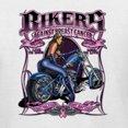 thumbnail image 6 of Wild Bobby Bikers Against Breast Cancer USA Flag Sleeve Breast Cancer Awareness Women Graphic Long Sleeve T-Shirt, White, Medium, 6 of 6