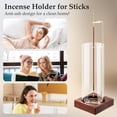 thumbnail image 4 of NestE Incense Holder,Wooden Incense Holder for Sticks with 20 Incense Sticks, Anti-ash Incense Burner with Glass Ash Catcher for Meditation Yoga Spa Gift Home Decor, 4 of 8