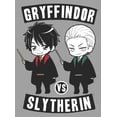 thumbnail image 2 of Harry Potter Gryffindor Versus Slytherin Captains Men's Gray Tee T-Shirt Shirt-Small, 2 of 4