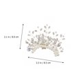 thumbnail image 2 of 2pcs Pearl Shoe Clips Crystal Bridal Shoe Buckles Decorative Shoe Charms, 2 of 8