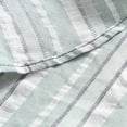 thumbnail image 5 of Kosheko Men's Casual Textured Long-Sleeve Shirt Thin Vertical Stripes Point Collar for Weekend Morning Brunch Outings Green S, 5 of 7