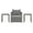 Gray, variant on Contemporary Modern Urban Designer Outdoor Patio Balcony Garden Furniture Lounge Chair and Coffee Side Table Set, Rattan Wicker Fabric, Grey Gray
