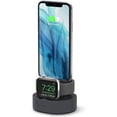 thumbnail image 1 of Apple Watch Stand Charging Dock - elago 2 in 1 Apple Watch Stand Compatible with Apple AirPods 1&2, All iPhone Models, All Apple Watches Series, Night Stand Mode Apple Watch Station [Dark Grey], 1 of 3