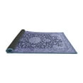 thumbnail image 2 of Ahgly Company Indoor Square Medallion Blue Traditional Area Rugs, 5' Square, 2 of 4