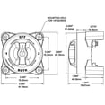 thumbnail image 2 of Interruptor de batería Blue Sea Systems 3000 HD-Series Heavy Duty, 2 of 2