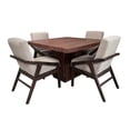 thumbnail image 3 of Comedor Denver 4 Sillas, Lino Beige, MDF UV, 120x120 cm, SALVANTO, 3 of 8
