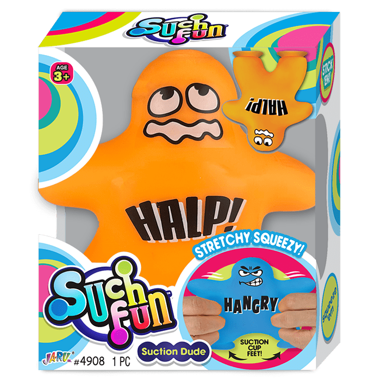 Ja-Ru Suction Cup Squish Dude assorted colors and sayings, child