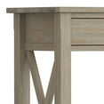 thumbnail image 3 of Simpli Home Kitchener 47 inch Wide Solid Wood Contemporary Console Sofa Table in Distressed Grey, 3 of 12