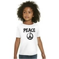 thumbnail image 3 of Hippie Peace Sign Make Love Not War Crewneck T Shirts Boy Girl Teen Brisco Brands L, 3 of 6