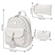 thumbnail image 2 of Women's Elegant Leather Backpack - 3 In 1 Casual Daypack Backpacks,white, 2 of 5