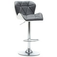 thumbnail image 3 of vidaXL Bar Stool Gray Faux Leather, 3 of 3