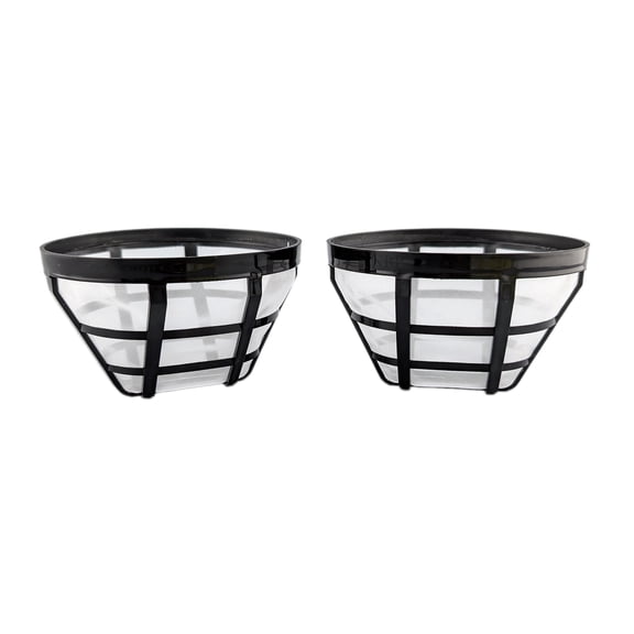 NRP 4-cup Nylon Coffee Filter Universal for Mini Coffeemaker, Replace in Gevi, Oster, Krups & MORE | Cone Shape 2-pack