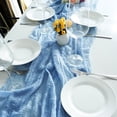 thumbnail image 5 of 2Pcs 6Ft Cheesecloth Table Runner Cheese Cloth Boho Gauze Table Runner for Wedding Bridal Baby Shower Birthday Holiday Party Sheer Table Decorations, 5 of 8