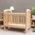 thumbnail image 1 of Dormitorio en Miniatura Cama 1:12 Accesorios para Muebles , Beige, 11,2 cm x 7 cm x 10,2 cm Hugo Cama infantil para muñecas, 1 of 8