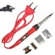 thumbnail image 2 of Digital Pantalla Soldadura de hierro Kit Temperatura ajustable 80W Soldadura Conjunto de calentadores manual de electrónica Reparación de herramientas con 5 consejos Enchufe rojo de Estados Unidos Eigraketly TO001082-02, 2 of 6