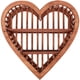 thumbnail image 4 of Estante de exhibición de madera montado en la pared Estante de exhibición de madera en forma de corazón para dormitorio, 4 of 7