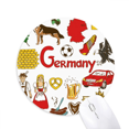 thumbnail image 1 of Germany Landscap Animals National Flag Mouse Pad Comfortable Game Office Mat, 1 of 2