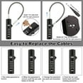 thumbnail image 4 of maskred Zinc Alloy Easy To Install Anti-Theft Padlock Adjustable And Innovative Anti-Theft Bicycle Code Lock BALCK Steel cable 30cm, 4 of 6