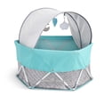 thumbnail image 1 of Regalo On-The-Go Baby My Play, patio de juegos portátil y tapete de actividades, interior y exterior, incluye dosel UPF con juguetes, parte inferior acolchada y estuche de transporte, 1 of 5