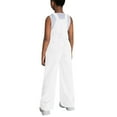 thumbnail image 3 of XQLOS Girls Denim Overalls Wide Leg Rompers 𝖣ungarees Baggy Jean Jumpsuit Workwear Playtime Adjustable Strap Sturdy, 3 of 4