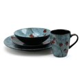 thumbnail image 4 of Elama Floral Accents 16 Piece Dinnerware Set in Blue, 4 of 4
