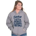 thumbnail image 3 of Fall Sundays Cute Christian Autumn Women Plus Size Zipper Hoodie Brisco Brands 3X, 3 of 5