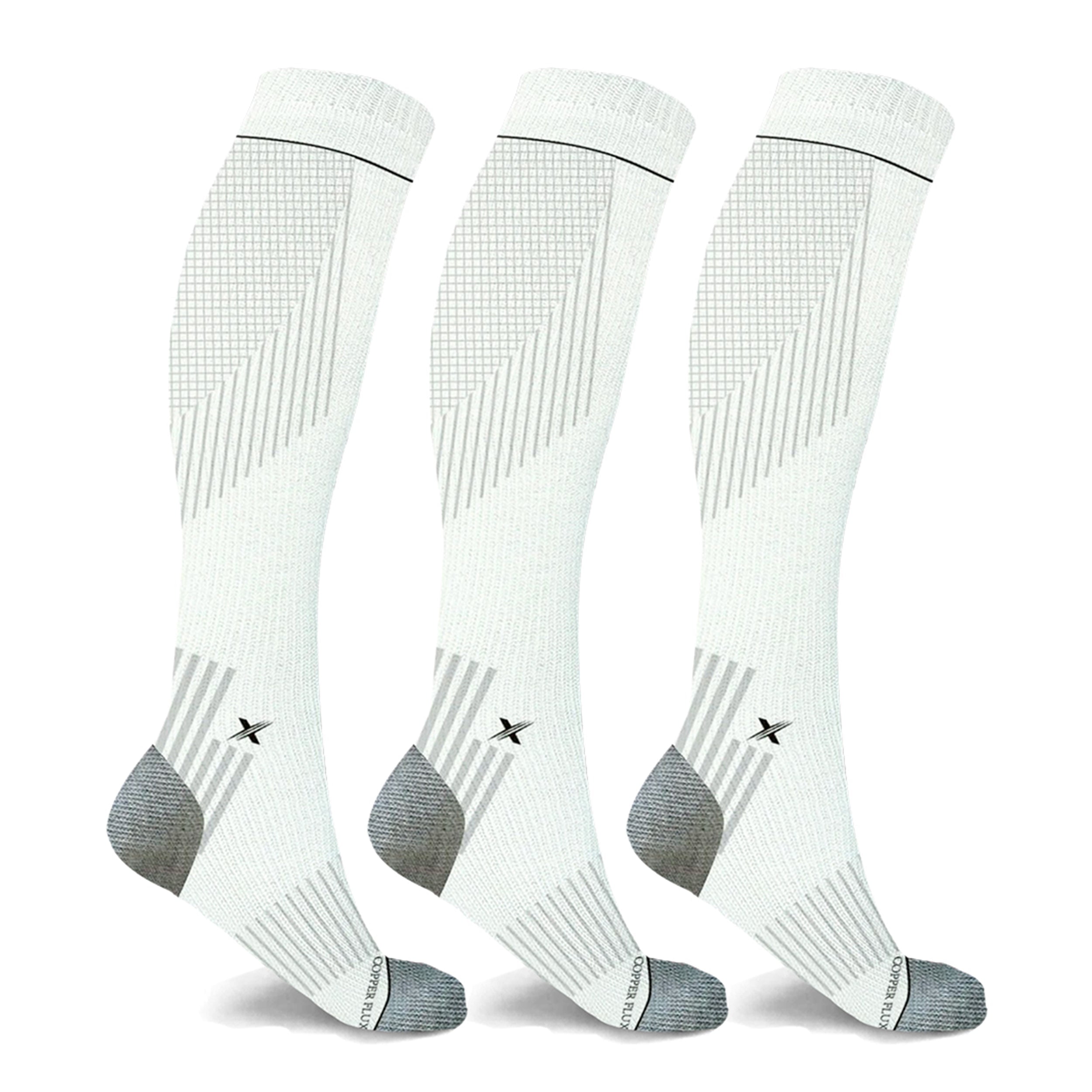 Copper Compression Pain Relief Targeted Knee High Compression Socks - 6-Pairs