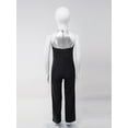 thumbnail image 4 of Haitryli Girl's Wide Leg Pants Dancing Gowns Sleeveless Bodysuit Unitards Latin Jazz Dance Performance Costume Black 12, 4 of 7
