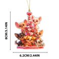 thumbnail image 4 of WIZUTIZ Animals Combination Ornament Keychain Car Rearview Mirror Backpack Accessories Home Collecting Celebrating Holiday Choices Reduced Price, 4 of 5